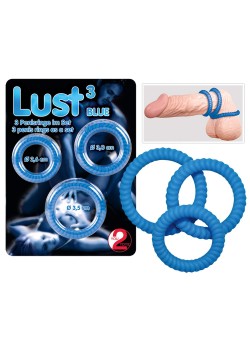Przejdź do produktu Lust 3 Cock Rings blue