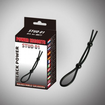 Przejdź do produktu Stud 01 black  adjustable stud cockring