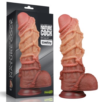 Przejdź do produktu 10.5 Dual layered Platinum Silicone Cock with Rope
