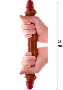 Przejdź do produktu Silicone Foreskin D Dong 35 cm Caramel skin tone