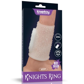 Przejdź do produktu Vibrating Drip Knights Ring (White)