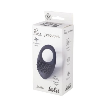 Przejdź do produktu Rechargeable Vibro cockring Pure Passion Stellar Black