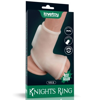 Przejdź do produktu Vibrating Silk Knights Ring with Scrotum Sleeve