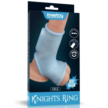 Przejdź do produktu Vibrating Silk Knights Ring with Scrotum Sleeve (Blue)