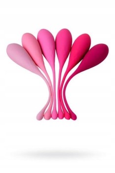 Przejdź do produktu xEROMANTICA Set of 6 vaginal balls K ROSE,silicone, pink