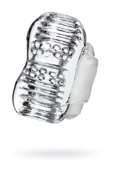 Przejdź do produktu Lingam Khani, Vibrating Masturbator, TPE, Transparent, 9 cm