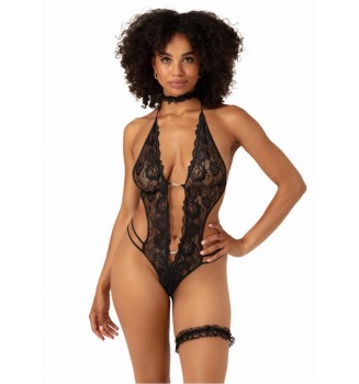 Przejdź do produktu Open crotch Body Set Renee black