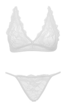 Przejdź do produktu Ouno Sexy Lingerie Set 2 parts L/XL White