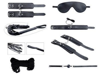 Przejdź do produktu Secret Desires Black BDSM Kit 8pcs