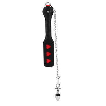 Przejdź do produktu Hearts Paddle with Metal Anal Plug