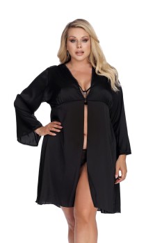 Przejdź do produktu LAURA black robe L+ (czarny szlafrok)