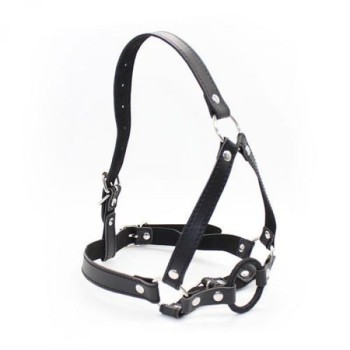 Przejdź do produktu Knebel Imbracatura per testa con anello Head Harness+Ring Gag