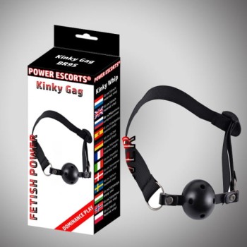 Przejdź do produktu Kinky gag black  ball gag