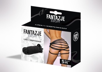 Przejdź do produktu Linki   Fantazje BDSM Lina do krępowania 5m Czarna