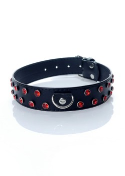 Przejdź do produktu Fetish B   Series   Collar 3 cm. red crystal