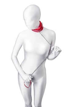Przejdź do produktu Anonymo collar, PU leather, red
