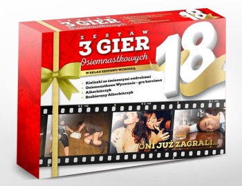 Przejdź do produktu Gry Zestaw 3 gier Osiemnastkowy