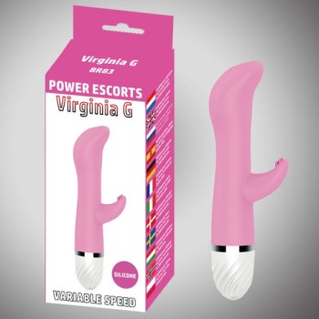 Przejdź do produktu Virginia g pink 17 cm silicone vibrating 10 speed