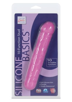 Przejdź do produktu Wibrator BASICS 10 FUNCTION STUD PINK
