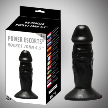 Przejdź do produktu Rocket john 4,5 inch black realistic dildo  4,5 inch /  11,5 cm