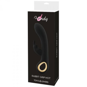 Przejdź do produktu Wibrator VIBRATORE RABBIT RISCALDANTE HANDY RABBIT GRIP HOT BLACK