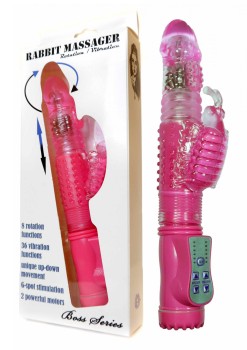 Przejdź do produktu Wibrator Królik, Wibracja/Rotacja/Góra dół 36 funkcji Różowy
