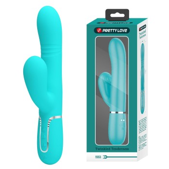 Przejdź do produktu PRETTY LOVE   Mariana light blue, 7 vibration functions, 7 thrusting settings, 4 rolling functions, 4 nodding functions