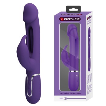 Przejdź do produktu PRETTY LOVE   Kampas dark Purple, 7 vibration functions 4 licking settings