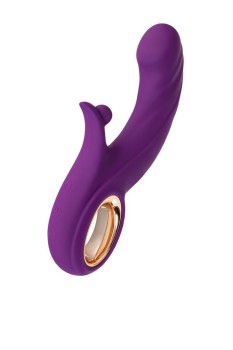 Przejdź do produktu Vibrating roller with Up&amp;Down functions by JOS Julli, silicone, purple, 20.5 cm
