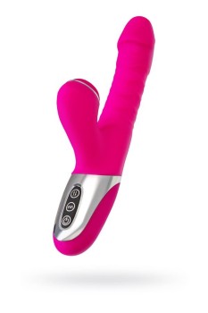 Przejdź do produktu JOS Thrusting and sucking vibrator To Frolly, silicone, pink, 21,5cm