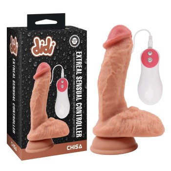 Przejdź do produktu Extreal Sensual Controller Vibrating Dildo Flesh