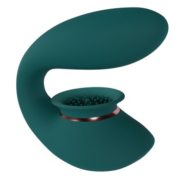 Przejdź do produktu Twitch 3   Rechargeable Vibrator &amp; Suction   Silicone   10 Speed   Forest Green