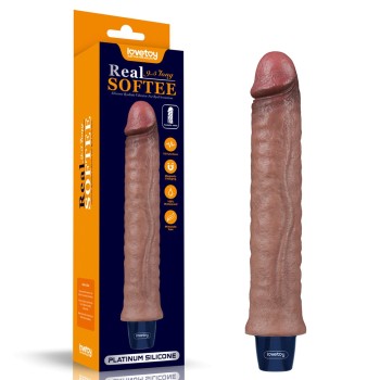 Przejdź do produktu 9.5 REAL SOFTEE Rechargeable Silicone Vibrating Dildo