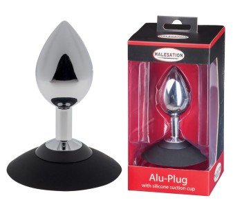 Przejdź do produktu MALESATION Alu Plug with suction cup large, chrome