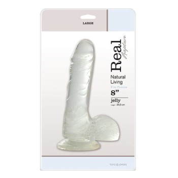Przejdź do produktu Dildo JELLY DILDO REAL RAPTURE CLEAR 8