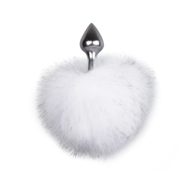 Przejdź do produktu Bunny Tail Plug No. 1   Silver/WhiteKorek analny
