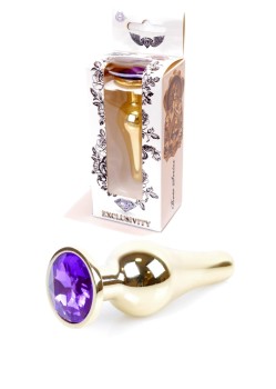 Przejdź do produktu Plug Jewellery Gold BUTT PLUG  Purple