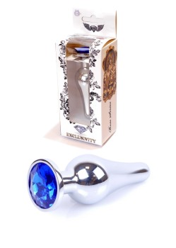 Przejdź do produktu Plug Jewellery Silver BUTT PLUG  Dark Blue
