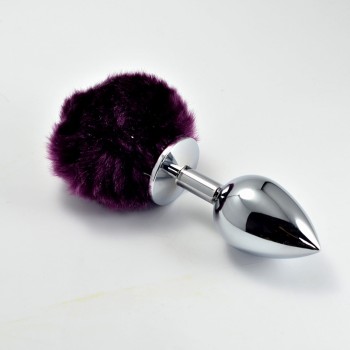 Przejdź do produktu Pompon Metal Plug Small Purple