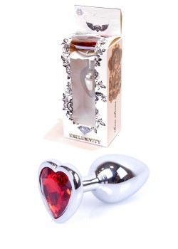 Przejdź do produktu Plug Jewellery Silver  Heart PLUG  Red