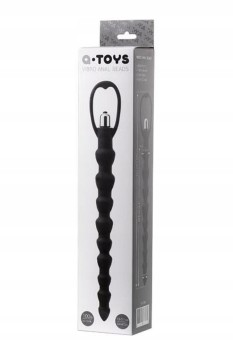 Przejdź do produktu A TOYS, Anal Vibration Chain, Silicone, Black, 32,7 cm