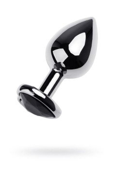 Przejdź do produktu Silver anal plug TOYFA Metal with black heart shaped gem, length 7 cm, diameter 1,8 3,3 cm, weight 92 gr