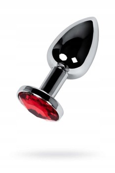 Przejdź do produktu Silver anal plug with  red gem