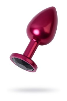 Przejdź do produktu Red anal plug TOYFA Metal with black gem