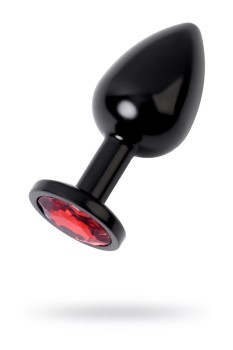 Przejdź do produktu Black anal plug TOYFA Metal,with a ruby colored gem
