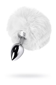 Przejdź do produktu Silver anal plug TOYFA Metal with faux fur