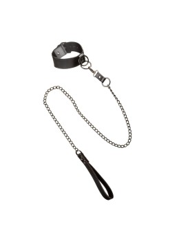 Przejdź do produktu Collar With Chain Leash Black