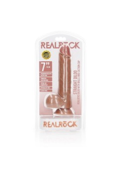 Przejdź do produktu Straight Realistic Dildo  Balls  Suction Cup   7/ 18 cm