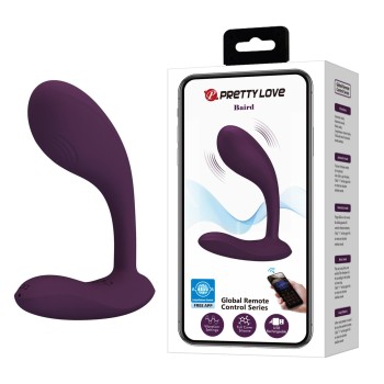 Przejdź do produktu PRETTY LOVE   Baird Purple, 12 vibration functions Mobile APP Long distance Control