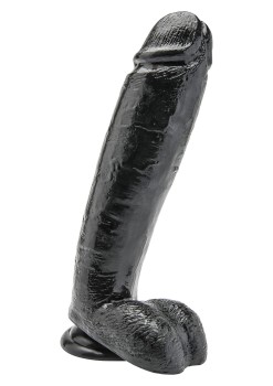 Przejdź do produktu Dildo 10 inch with Balls Black
